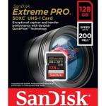 Карта памяти SanDisk Extreme Pro SDXC UHS-I U3 V30 (200/90 MB/s) 128GB SDSDXXD-128G-GN4IN