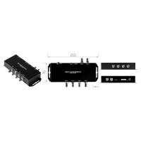 Конверторы видеосигналов Конвертер Yuan QSDI to 12G-SDI/HDMI2.0-S