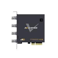 Конверторы видеосигналов Плата видеозахвата AVMATRIX VC41 4CH 3G-SDI PCIE 