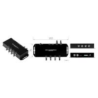 Конвертеры видеосигналов Конвертер Yuan QSDI to 12G-SDI/HDMI2.0-S