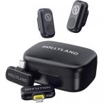 Радиосистема Hollyland LARK A1 Combo (Space Gray, with USB-C RX + Lightning RX + Charging Case)