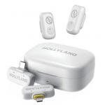 Радиосистема Hollyland LARK A1 Combo (Ivory White, with USB-C RX + Lightning RX + Charging Case)