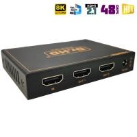 HDMI разветвитель на 2 / Dr.HD SP 128 SL / 8K / HDMI 2.1