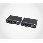 Передача 2x POTS RJ11 телефонии и Gigabit Ethernet по оптике Teleview OPT-PCM2CH-1GE-SC